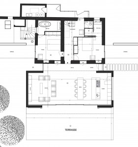 rez-de-jardin existant et extension extension contemporaine - normandie 28